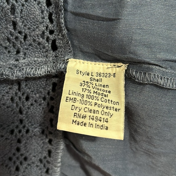 Johnny Was Linen Reina Mini Dress - Picture 12 of 13